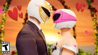 WHITE & PINK POWER RANGER: A LOVE STORY! (A Fortnite Movie)