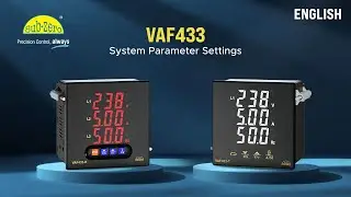 VAF433T/K : System parameter settings- (English)