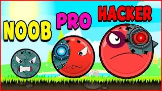 Сражение против всех Боссов играя за несносного красного шарика.Red Ball 4 от Фаника про шар