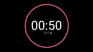 50 Second Countdown Timer / iPhone Timer Style