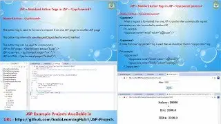 Lesson - 10 : JSP - JSP Standard Action element - forward, param, params