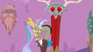 Discord - Oh, this is so much fun. How about a game of 'Pin the Tail on the Pony'?