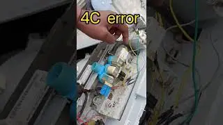 Samsung washing machine 4C error || Samsung fully automatic washing machine 4C error code problem