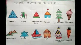 Objects related to triangle✌️😆😍