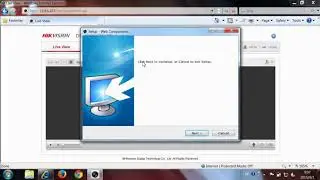 How to install Hikvision product web components plug in