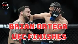 Brian Ortega UFC Finishes - #ufc #mma #brianortega #fightnight #highlights #featherweight