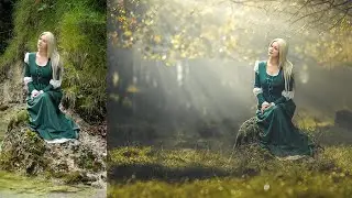 Photoshop CC Tutorial | Photo Manipulation with Light Rays Effect