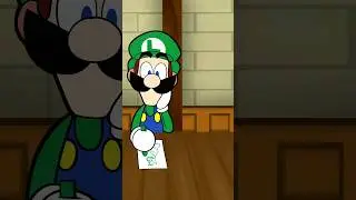 Wonder what Luigi is drawing? 