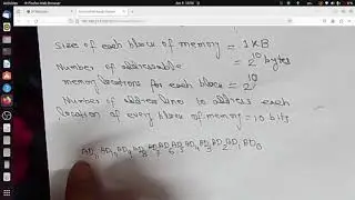 Memory address map problem solve | How a 12 bit memory address is mapped to 10 bit address ? #vlog