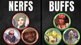 NEW Season 6 BUFFS and NERFS - Mercy, Kiriko, Cassidy, Sombra, Orisa, Torb, Soldier, and Lifeweaver