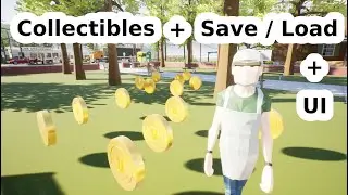 Create collectible items system, with auto-save & load, and dynamic UI in Unreal Engine 5 (tutorial)