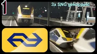 3 gekoppelde SNG komen aan op Rotterdam Lombardijen | Treinen #1