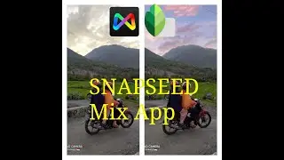 Cara mengganti background langit memakai hape/smartphone android iphone - snapseed mix by camera 360