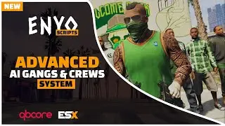 FiveM Advanced AI Gangs & Crews System: Recruit NPCs to your gang [QBCore] [ESX] [NEW]