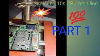 Samsung a10s CPU reballing,full detailed video, black pasted ic/cpu