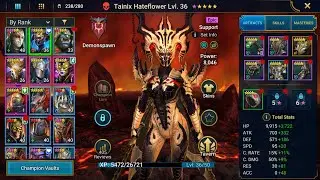 Let's Play RAID: SHADOW LEGENDS DAY 210 TAINIX HATEFLOWER (Android Gameplay)
