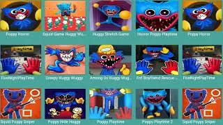 Poppy Horror,Squid Game Huggy,Huggy Stretch Game,Horror poppyPlaytime,FiveNight Playtime,CreepyHuggy