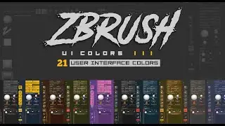 ZBrush UI Colors III : User Interface colors