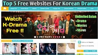Top 5 Websites To Watch Korean Drama Free || Watch Korean Drama Free || K-Drama || Asian Drama