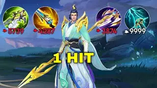GLOBAL ZILONG BEST 1 HIT BUILD 2025!! (100% BROKEN)