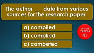 English Verbs | Advanced (C1) Level | English Vocabulary