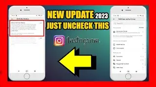 how to TURN OFF ACTIVE on InstaGram ✅NEW UPDATE 2023✅