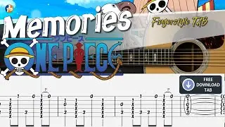 One Piece Ending Song - MEMORIES | Fingerstyle Guitar | TAB + Chord + Lyrics