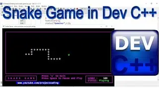 Make a Snake Game in C++ - with source code - for Beginners