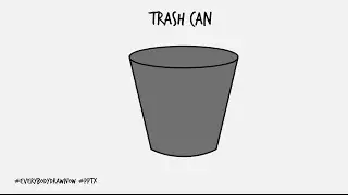 DRAWATHON: Draw a Trash can in PowerPoint