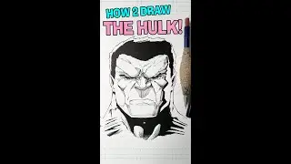 How To Draw The HULK! Mini Tutorial #3