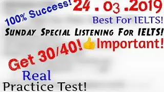 IELTS Listening Practice Test 2019 With Answers | 24.03.2019