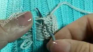How to perfectly fix a hole in a knitted sweater at home