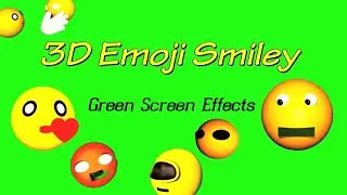 3d animated smiley emojis free green screen effects | blender render animation