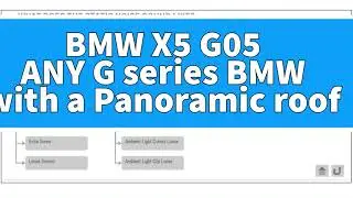 BMW X5 G05/Any G series BMW with noisy panoramic sunroof noise,