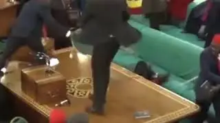 When you're in a mass brawl but all you wanna do is dance