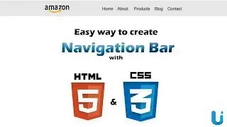 Create simple Navigation Bar (Header) in HTML5 and CSS || UI Dev