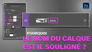 Pourquoi le nom du calque est il souligné ?