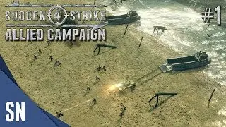 Battle #1: Operation Overlord - Sudden Strike 4 - Allied Campaign Gameplay