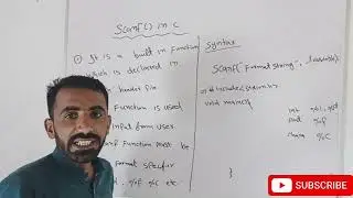 scanf function in C || What is the difference between Scanf function and printf function in C