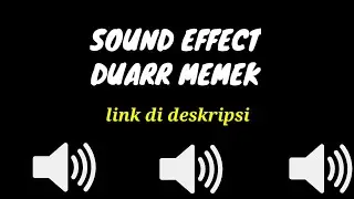 Sound effect duar memek