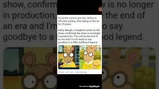 Arthur is officially ending.