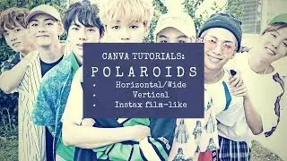 BTS Polaroids + Bangtangram Canva Tutorials