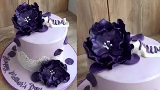 Very Easy Peony Flower Cake Topper That Anybody Can Make at Home