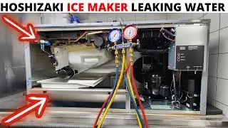 HVACR: Hoshizaki Ice Maker Leaking Water/Not Making Ice (Fill Valve/Pump Motor Leaking Water)