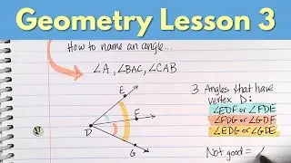 Angles & Their Measures - Geometry Lesson 3