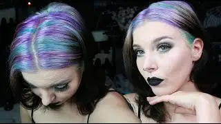 HAARE BLONDIEREN & BUNT TÖNEN - Pastel Blau und Lila Strähnen (auswaschbar ohne Haarschäden)