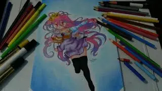 Speed Drawing Shiro [No Game No Life] Collab