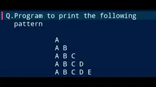 C++ Programming||Pattern Printing Problem (12)