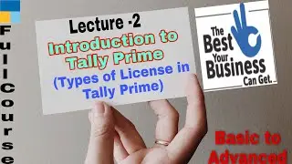 Introduction to Tally Prime , types of License in Tally Prime with Pdf notes in hindi | Lecture -2