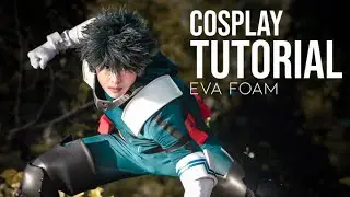 HOW TO MAKE DEKU'S MASK // MY HERO ACADEMIA //IWOOD COSPLAY// EVA FOAM BUILD